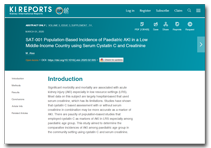 Kidney International Reports, an official journal of the International Society of Nephrology,