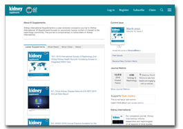 Kidney International Supplements is a peer-reviewed companion journal to Kidney International