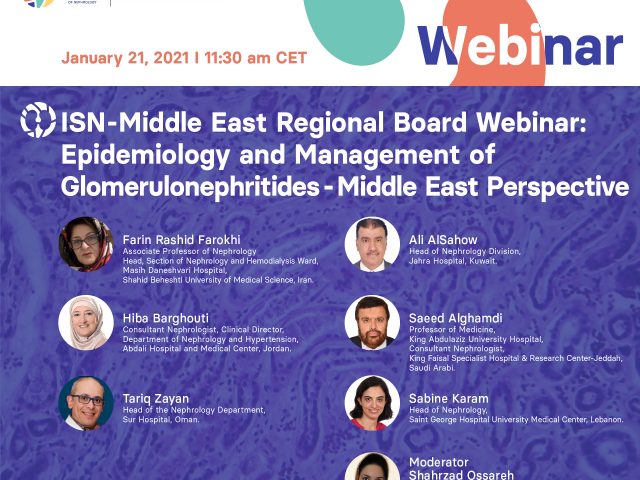 middle east Glomerulonephritides webinar